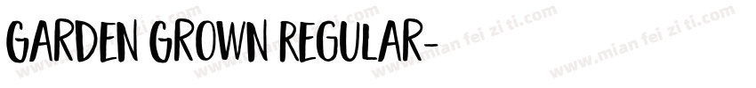 Garden Grown Regular字体转换